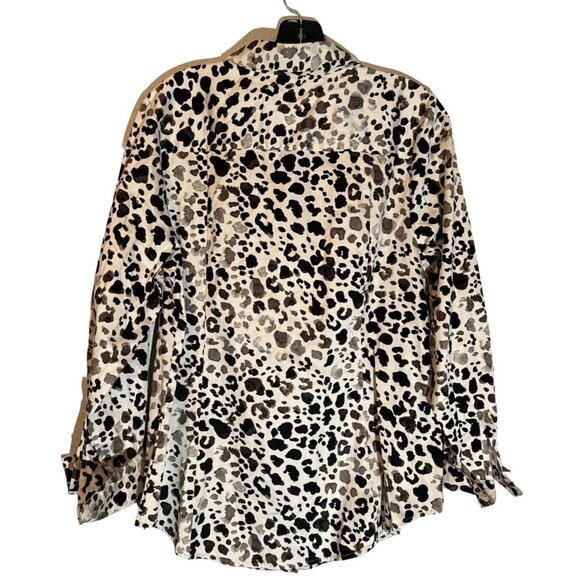 Lane Bryant Women's Size 14 Animal Print Button-Down Shirt.NWT - Picture 8 of 12